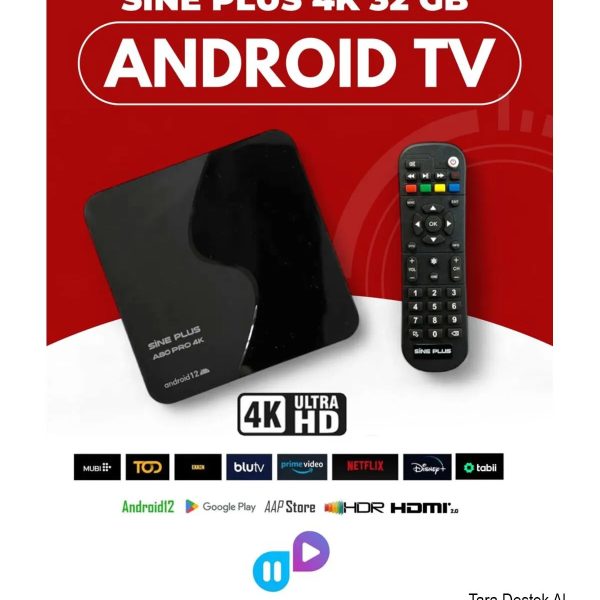 A80 Quad Core Arm A53 64 Bit Cpu Pro 4k 32gb Hafıza Android 12 Sınırsız Tv Paketi Tv Box 4k Uhd