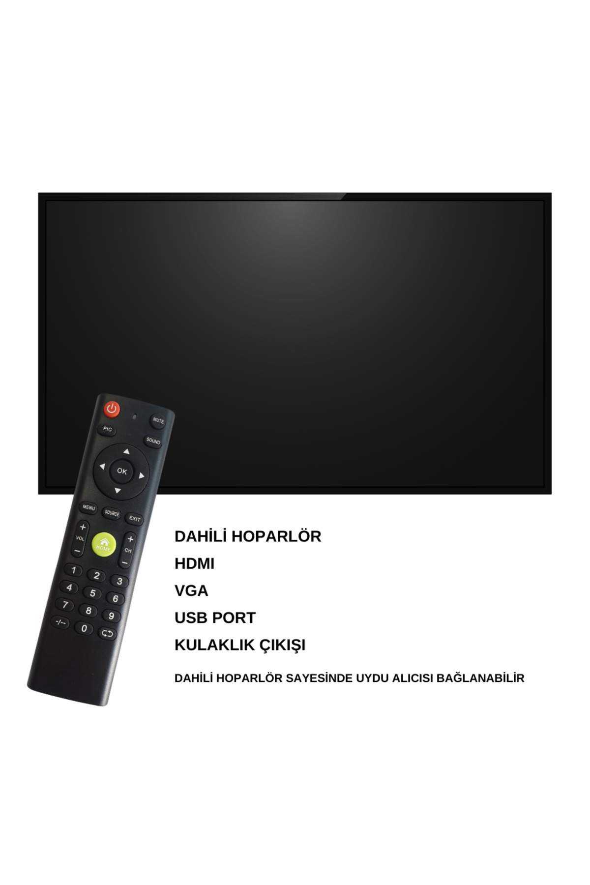 Sencro SNC H MON19 19" Dahili Hoparlör HDMI Monitör Görsel 2